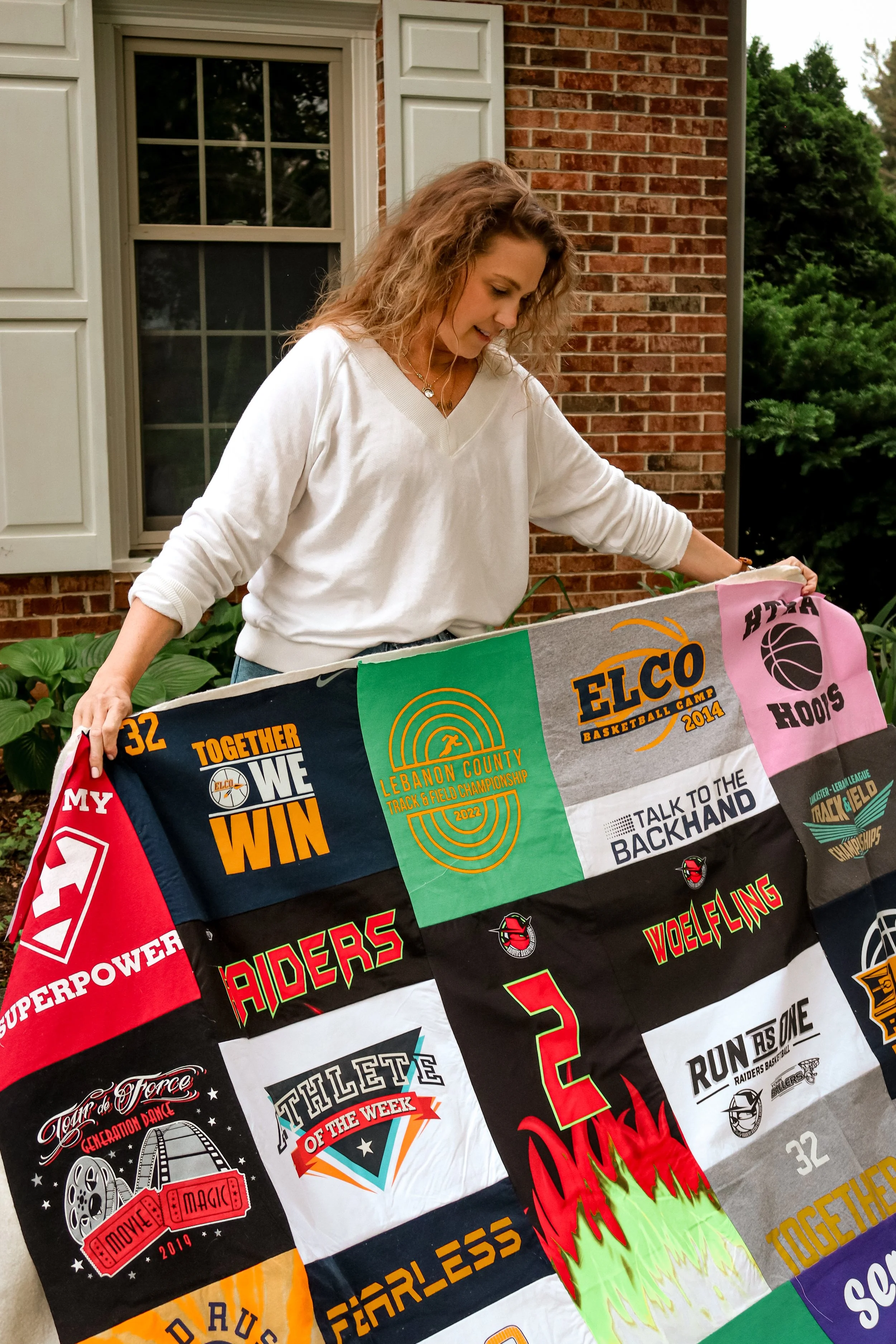 sports jerseys and tshirt quilt