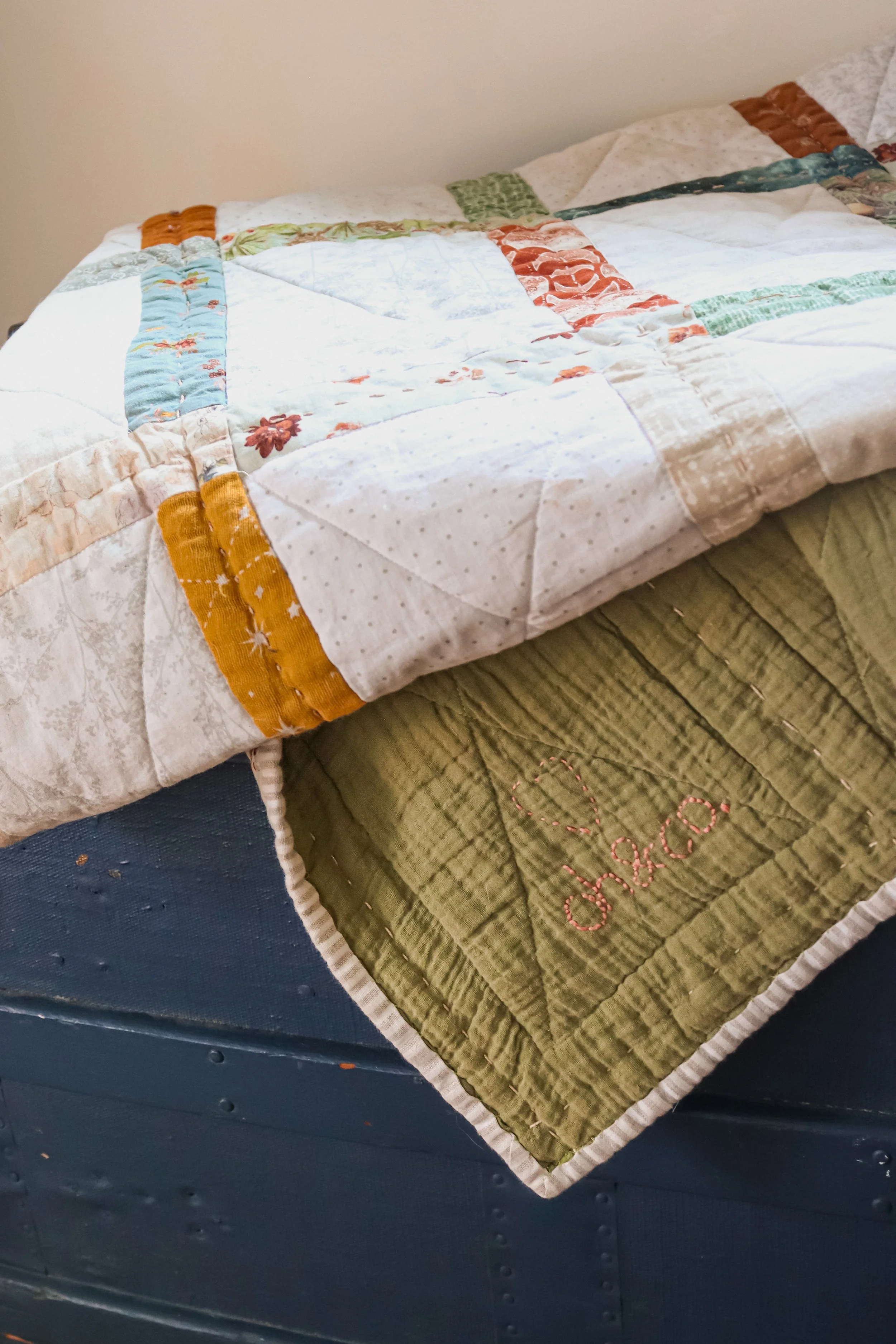 hand stitched embroidery