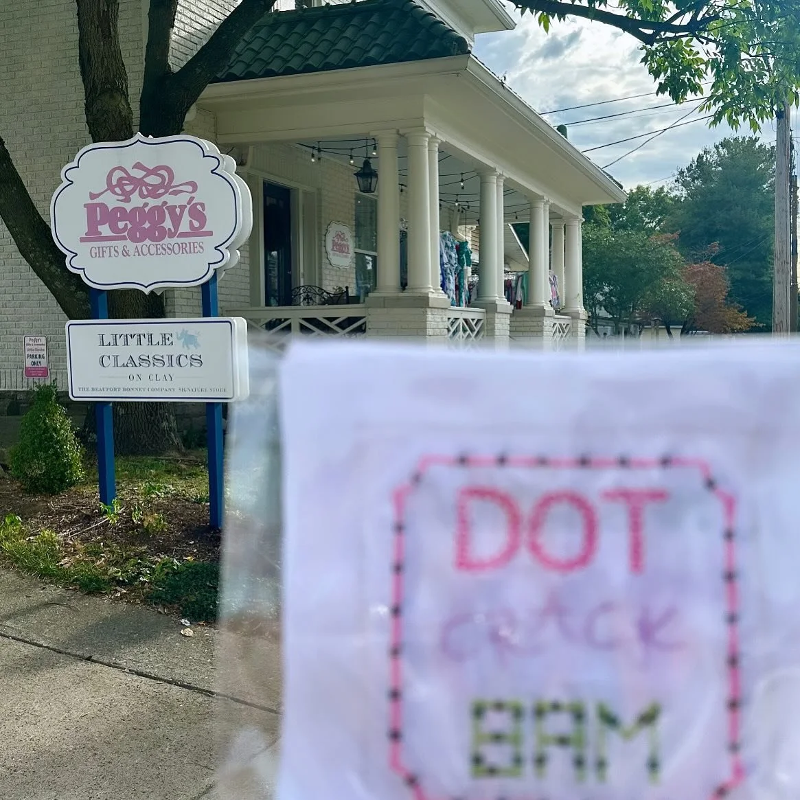 It&rsquo;s truly an honor to now be available in the sweetest, most charming shop in Lexington! Whether you&rsquo;re searching for the perfect gift for a dear friend or just treating yourself to something special for your home or closet, @peggysgifts