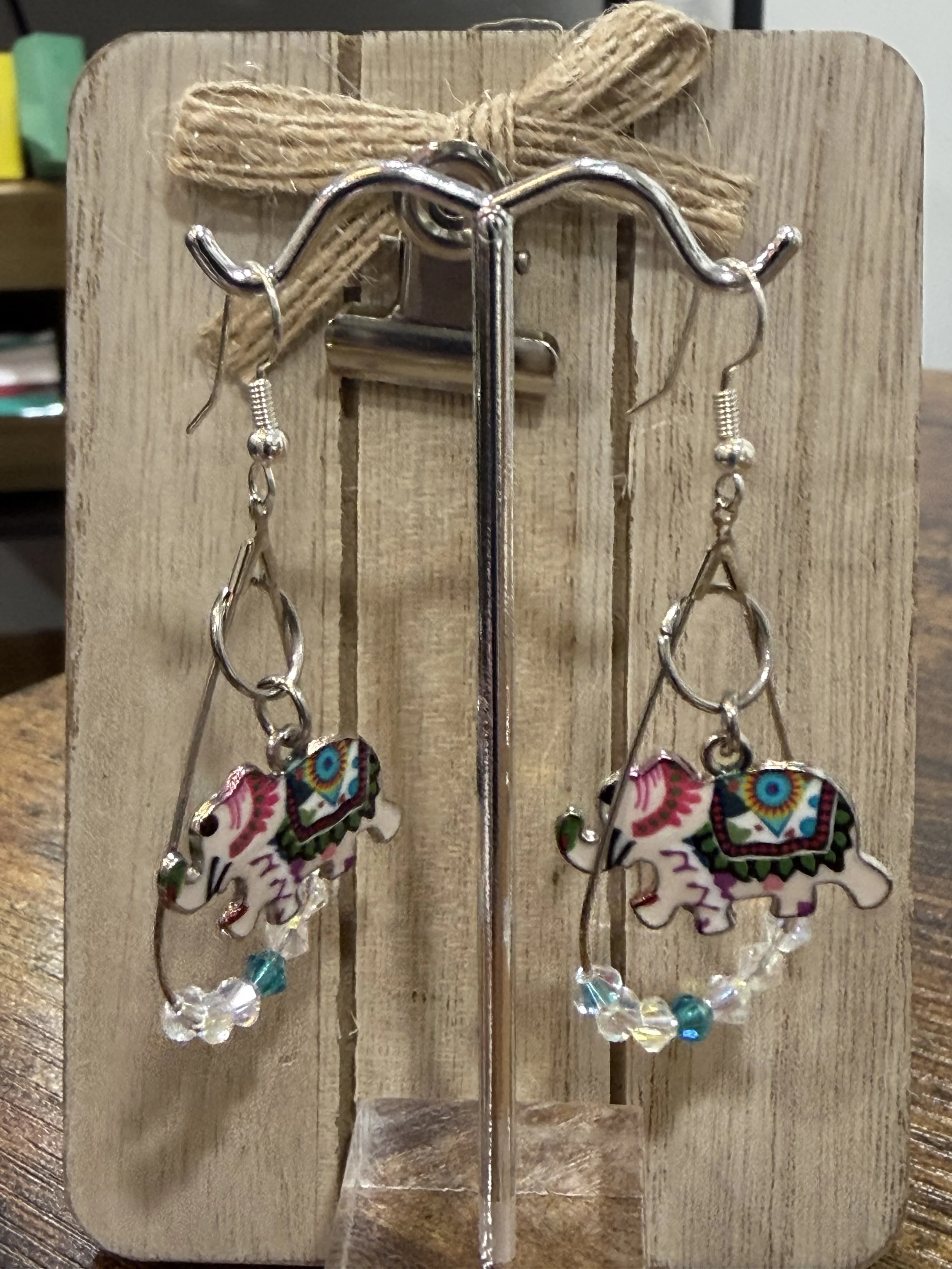 Elephant Teardrop earrings