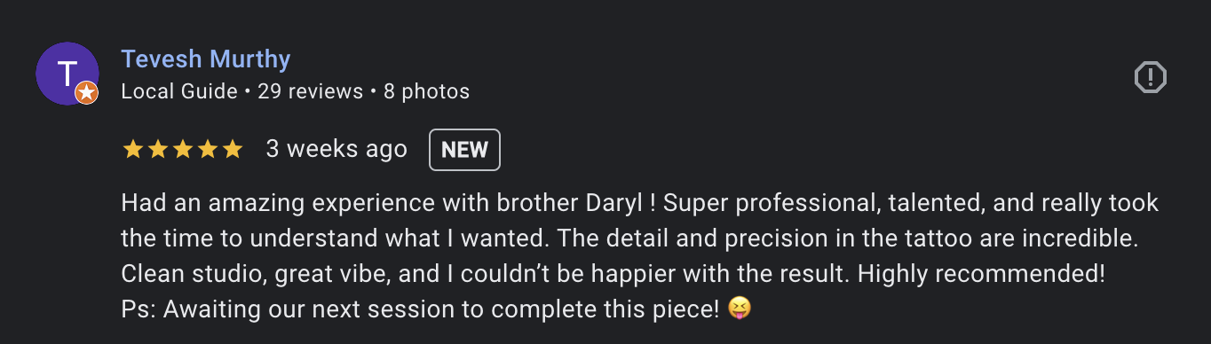 highest rated google reviews
