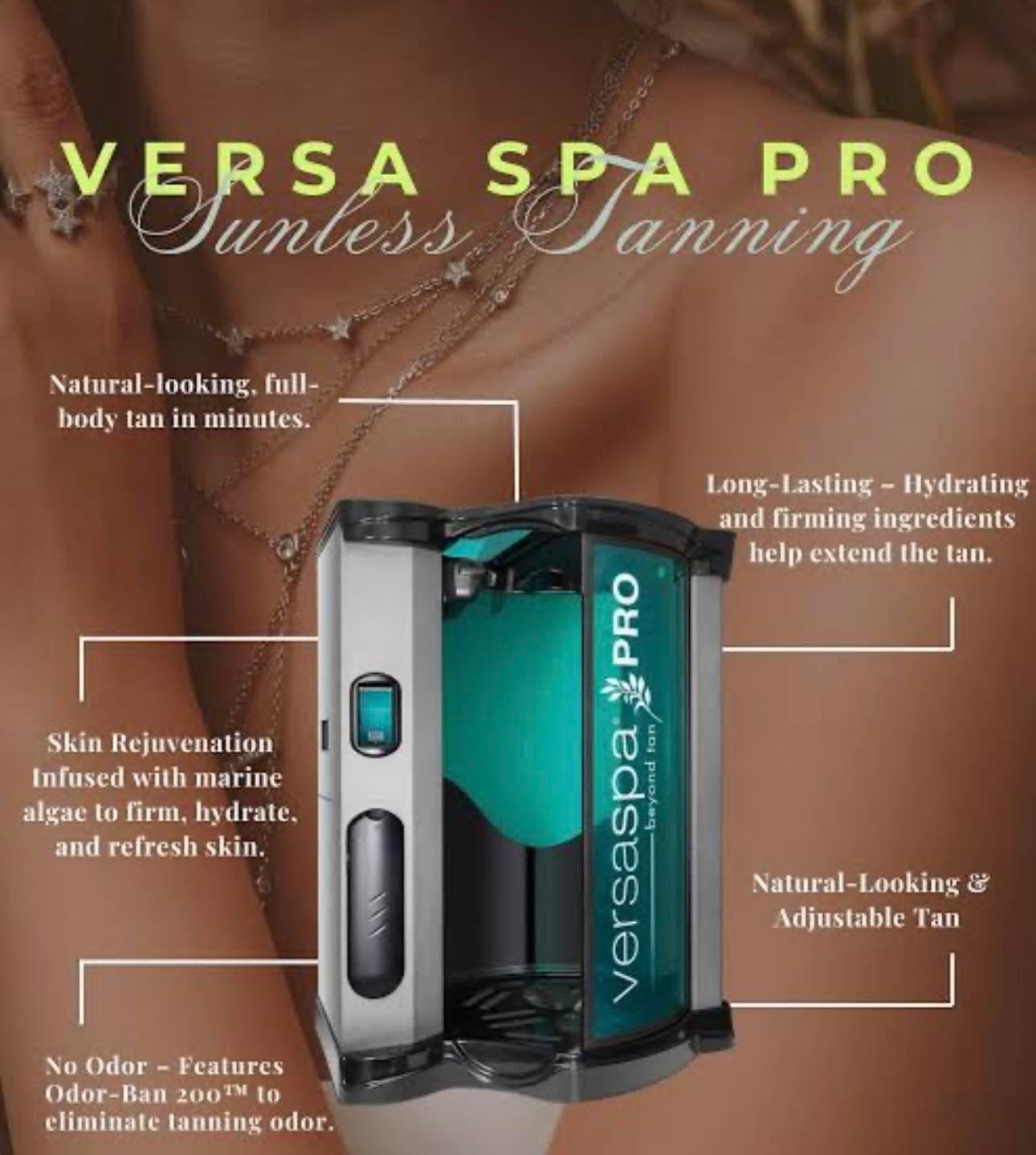 That fresh, bronzed glow everyone asks about? 🤎✨
It&rsquo;s our amazing VersaPro tan booth doing its thing!
Quick, even, no streaks and no stress &mdash; just a beautiful, natural-looking tan every time 🙌

Perfect for events, weekends or just becau