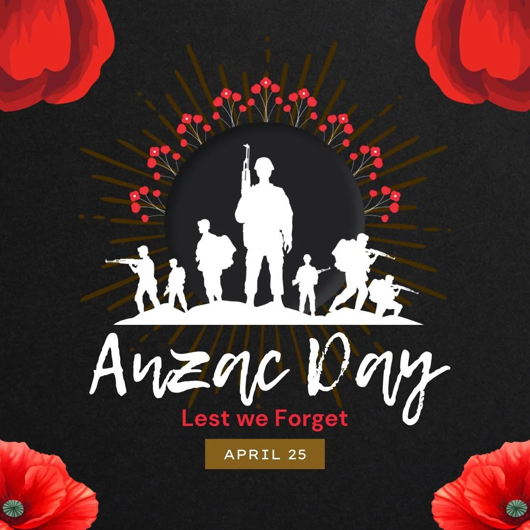 Today, we pause to remember. 🌺

On this ANZAC Day, we honour the courage, sacrifice, and spirit of the men and women who have served, and continue to serve our country. Their strength, resilience, and mateship remind us of what truly matters.

We ta