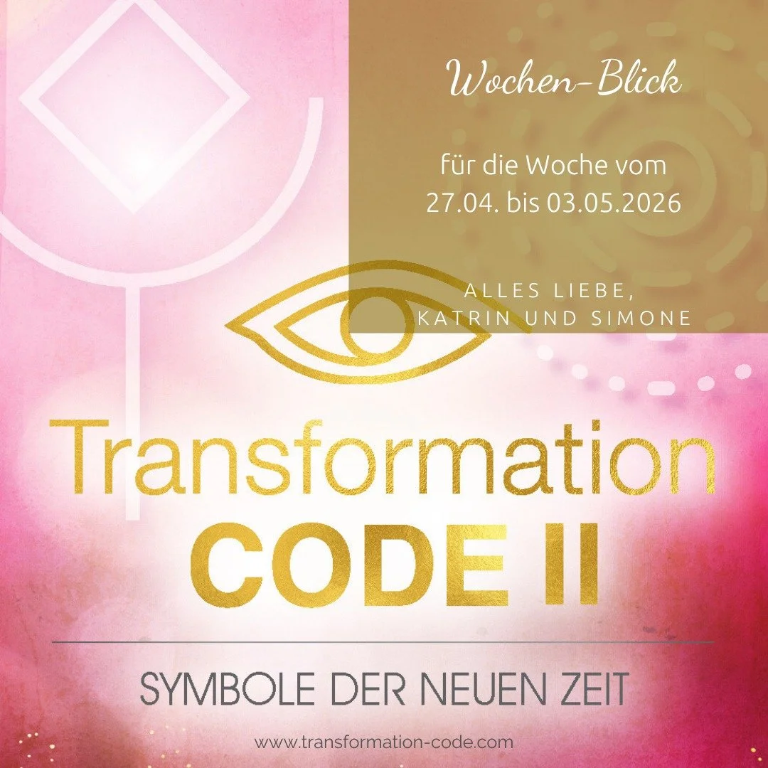 [english below]

Volle Sehkraft

Sieh durch die Schleier, die sich &uuml;ber die Jahre auf deine Sicht gelegt haben. Sieh Hindurch und Erkenne das volle Spektrum.

Alles Liebe,
Katrin und Simone
Autorinnen der Kartendecks&sbquo; Transformation Code &