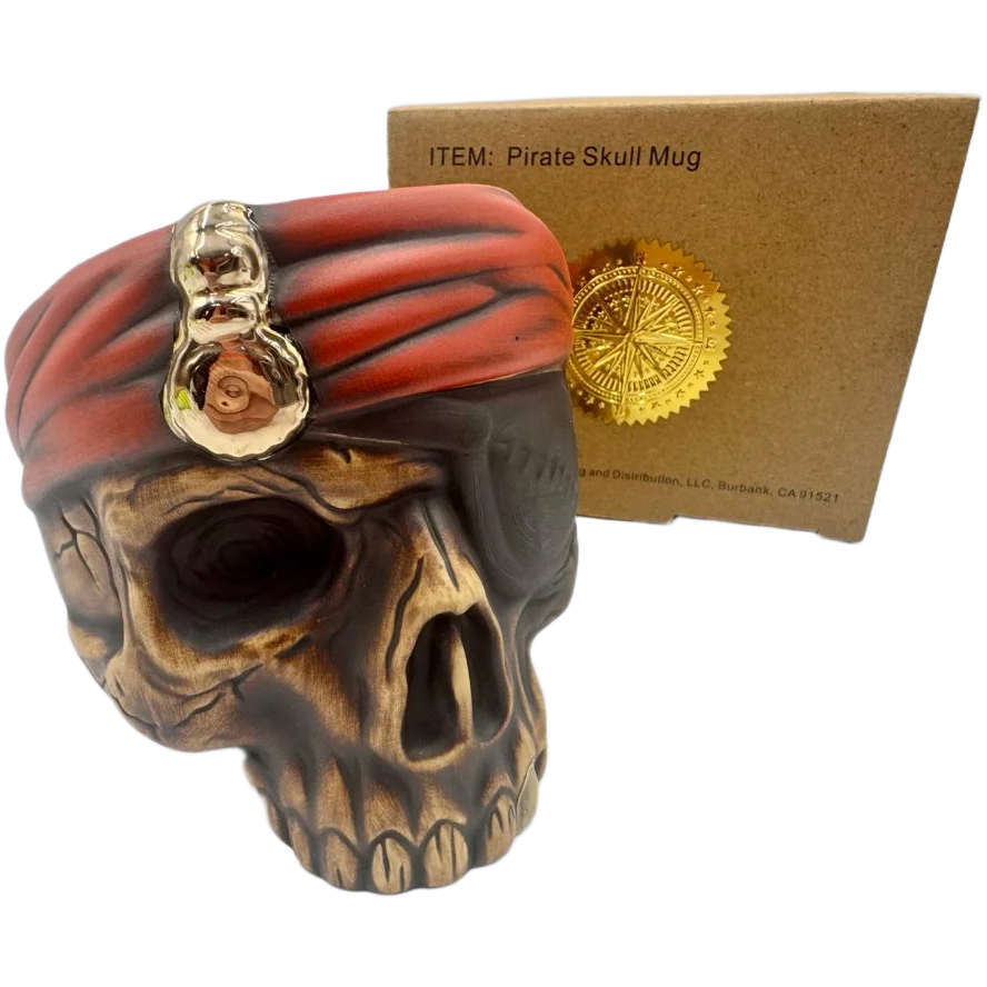 Beak & Barrel Pirate Skull Mug (required purchase of Ribena-esque considerably alcoholic drink - at 10 in the morning)