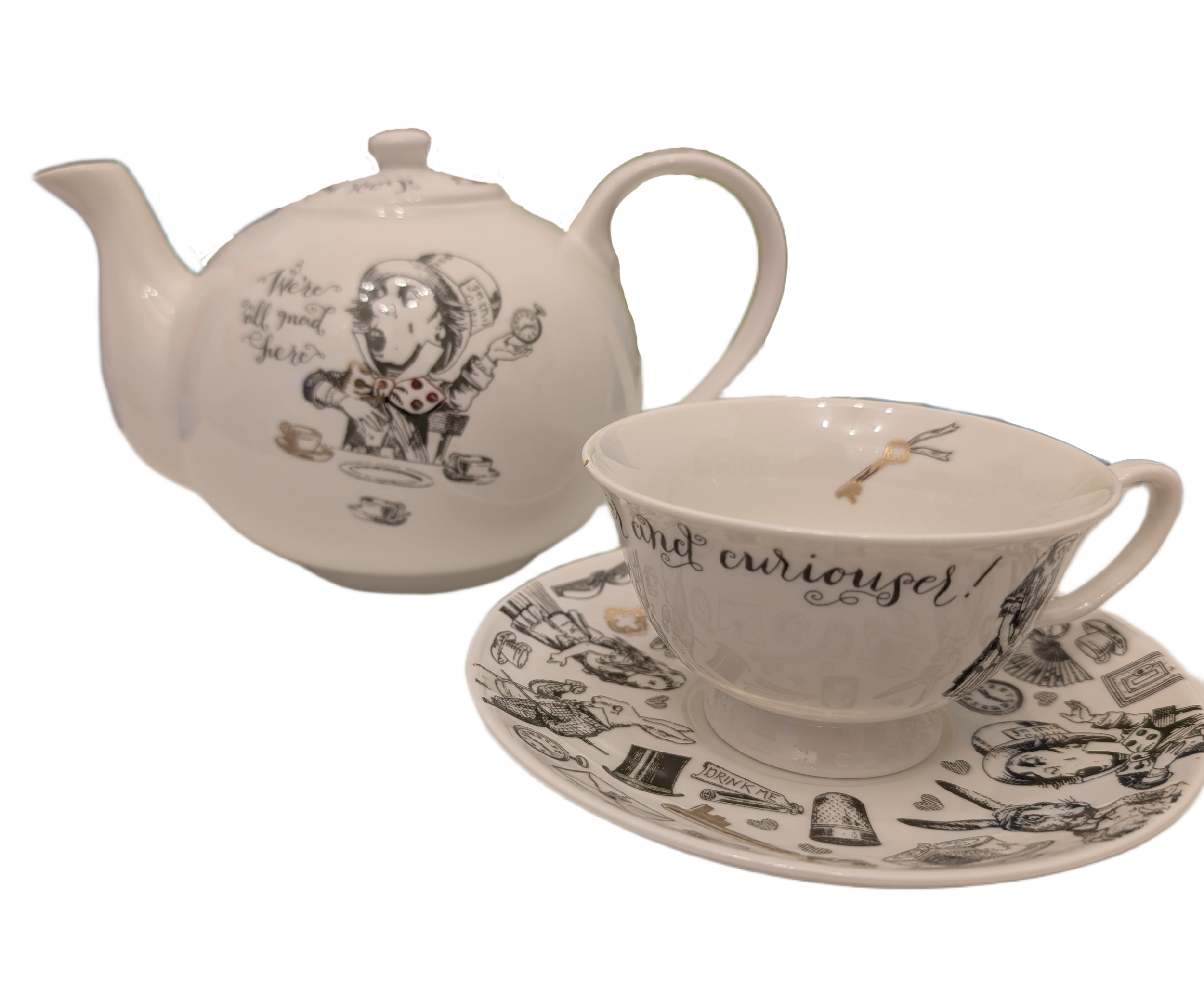 V&A Alice in Wonderland Teapot & Teacup