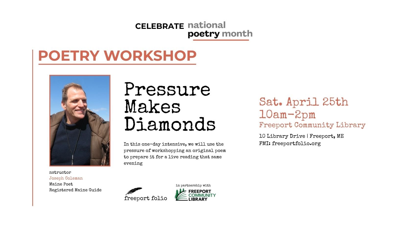 Pressure Makes Diamonds | Poetry Workshop with Joseph Coleman