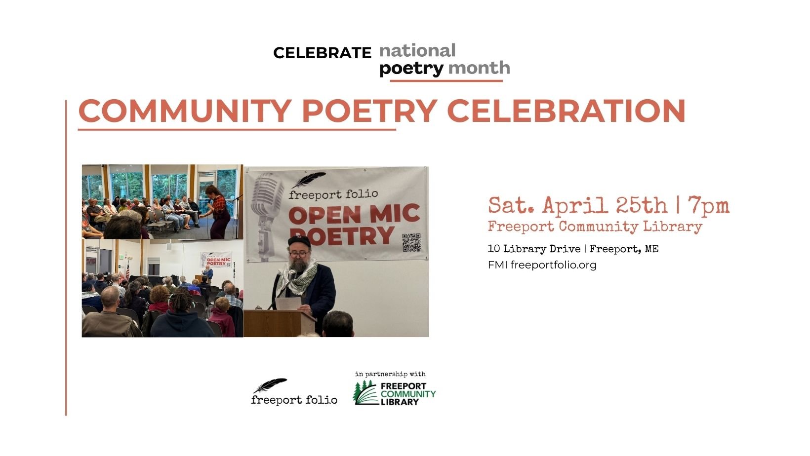 Community Poetry Celebration for National Poetry Month
