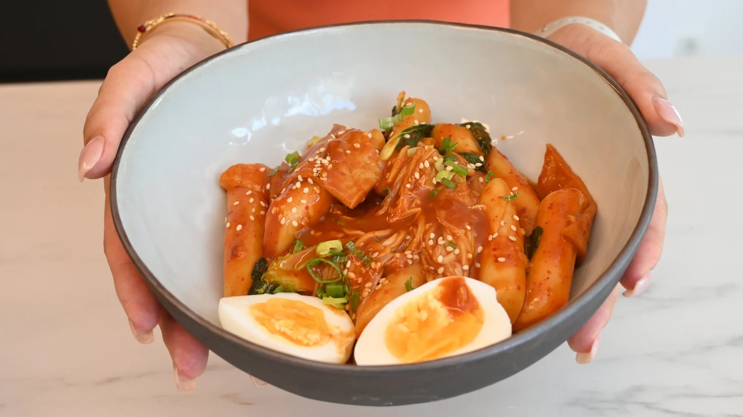 10 Minute Tteokbokki Recipe | Healthy Korean Spicy Rice Cakes — Sencha ...