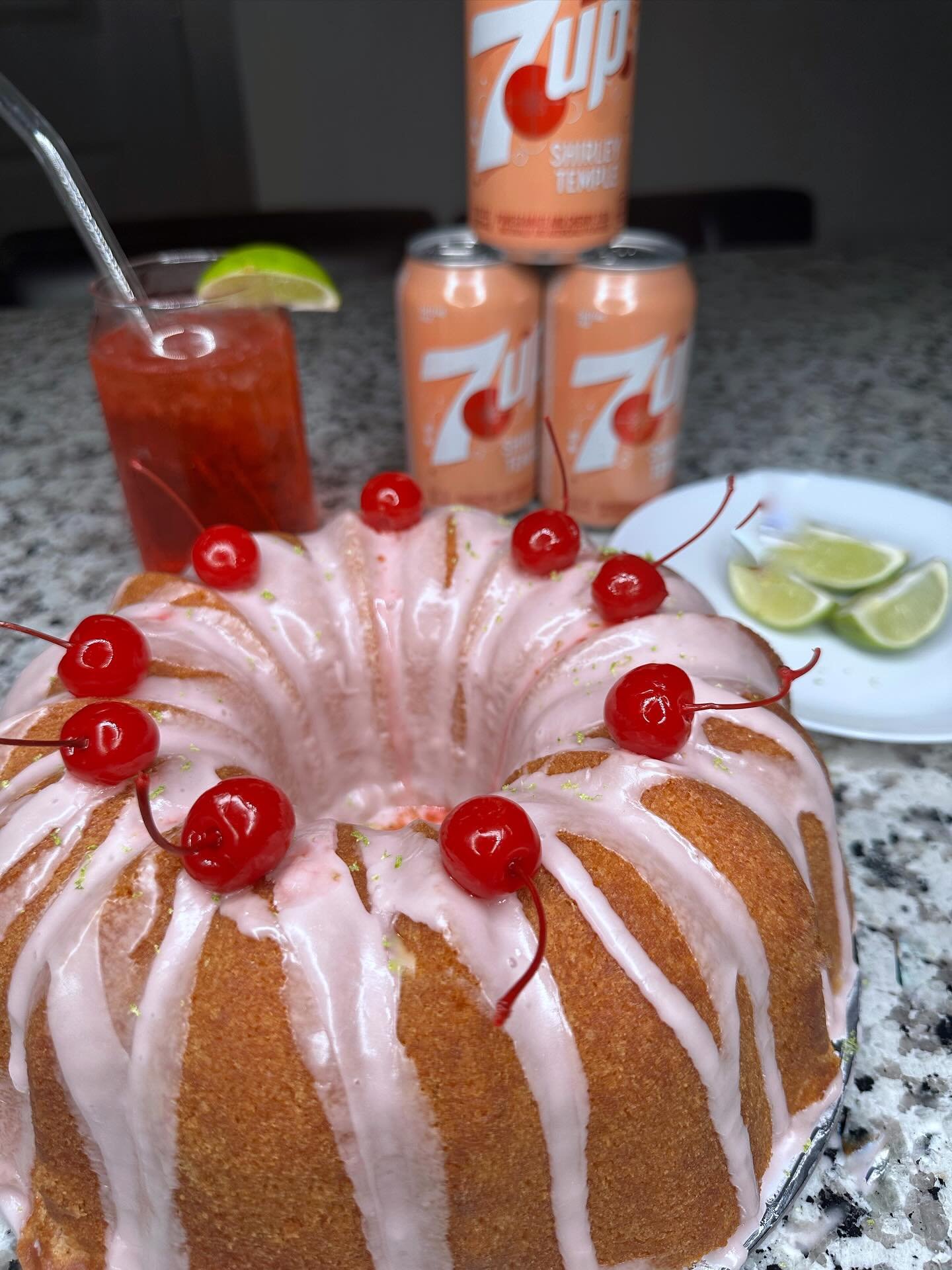 7up cake with a twist 🍒🍋&zwj;🟩
.
.
.
#poundcake #7upcake #7upshirleytemple #7up #cake #betterbeblairs #blairbakes