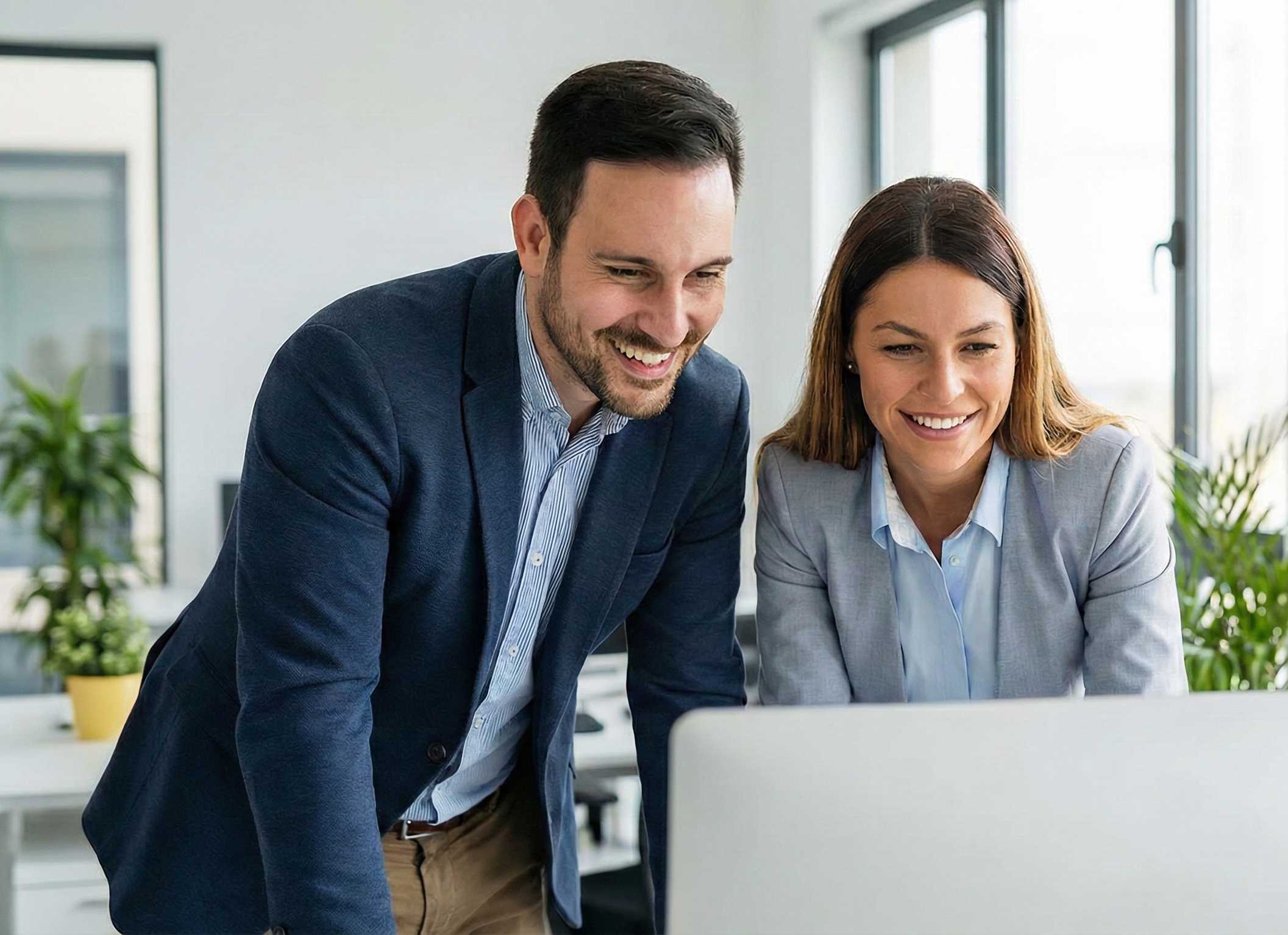 Bright Point team member working with our client