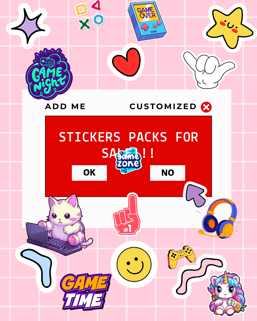 Sticker Pack of (3)