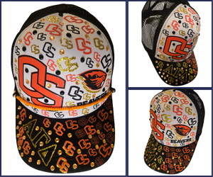Oregon State Custom Trucker Hat Blinged