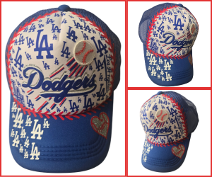 LA Dodgers Trucker Hat w/o Bling