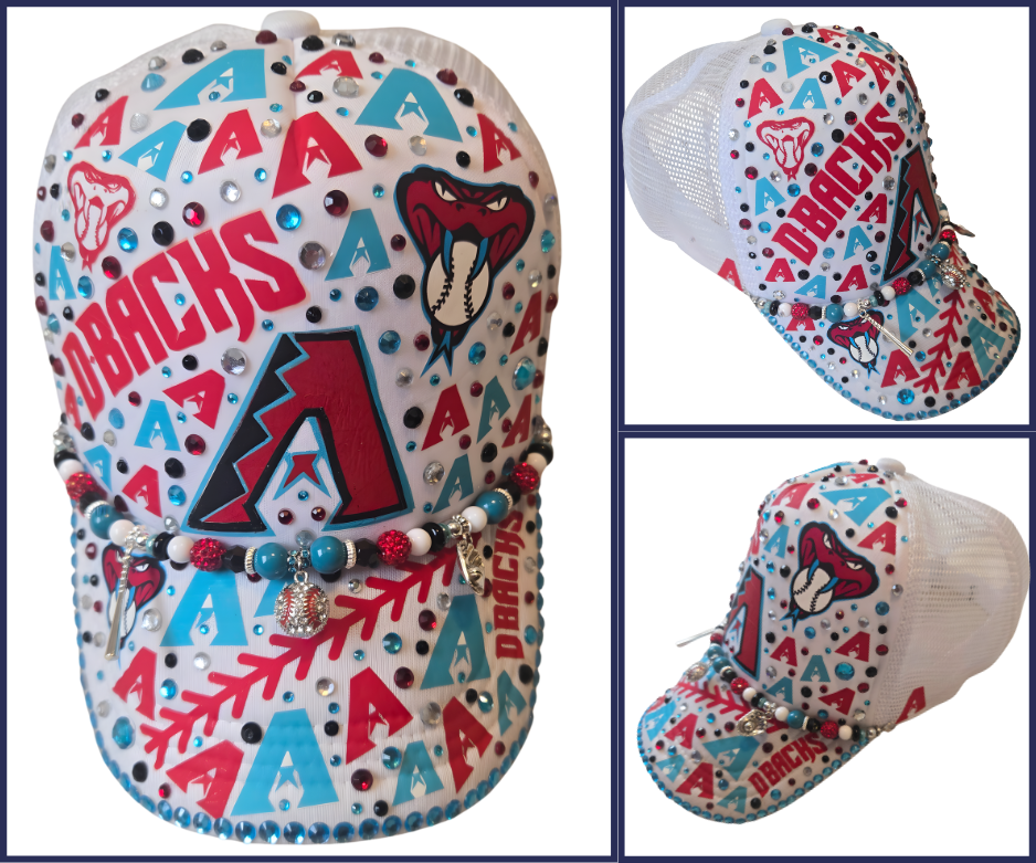 Arizona Diamondbacks Trucker Hat Blinged