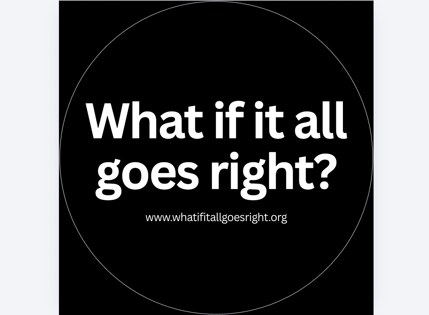 What if? Sticker (FREE US SHIPPING!)