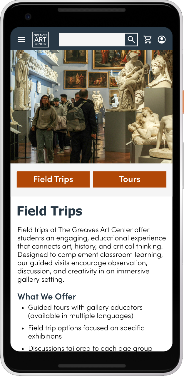 High Fidelity Mockup Field Trip Page.png