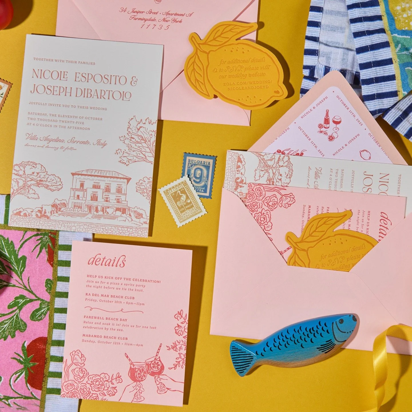 From start to finish, Nicole and I had the BEST TIME bringing her suite to life. 🍋
📸: @armbrusterphoto 
#letterpress #stationery #letterpressprinting #letterpressstationery #letterpressweddinginvitation #letterpressinvitation
#weddinginvitation #