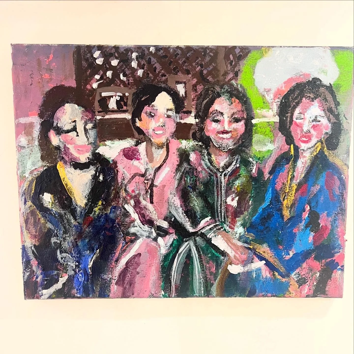 Vibrant Connection Abstract Art Piece