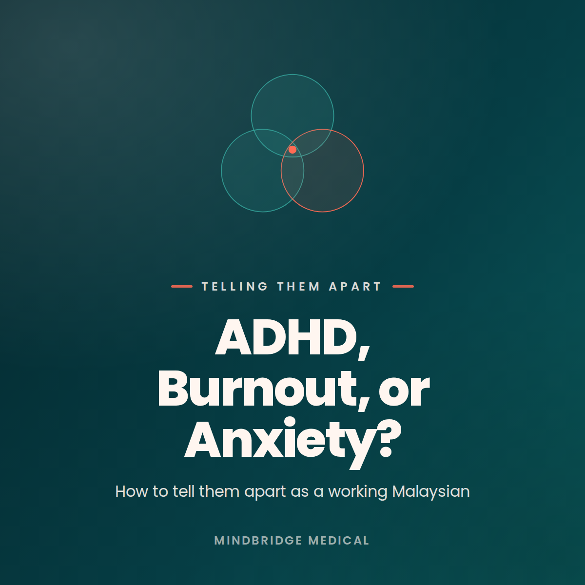 Is It ADHD, Burnout, or Anxiety? Telling Them Apart as a Working Malaysian