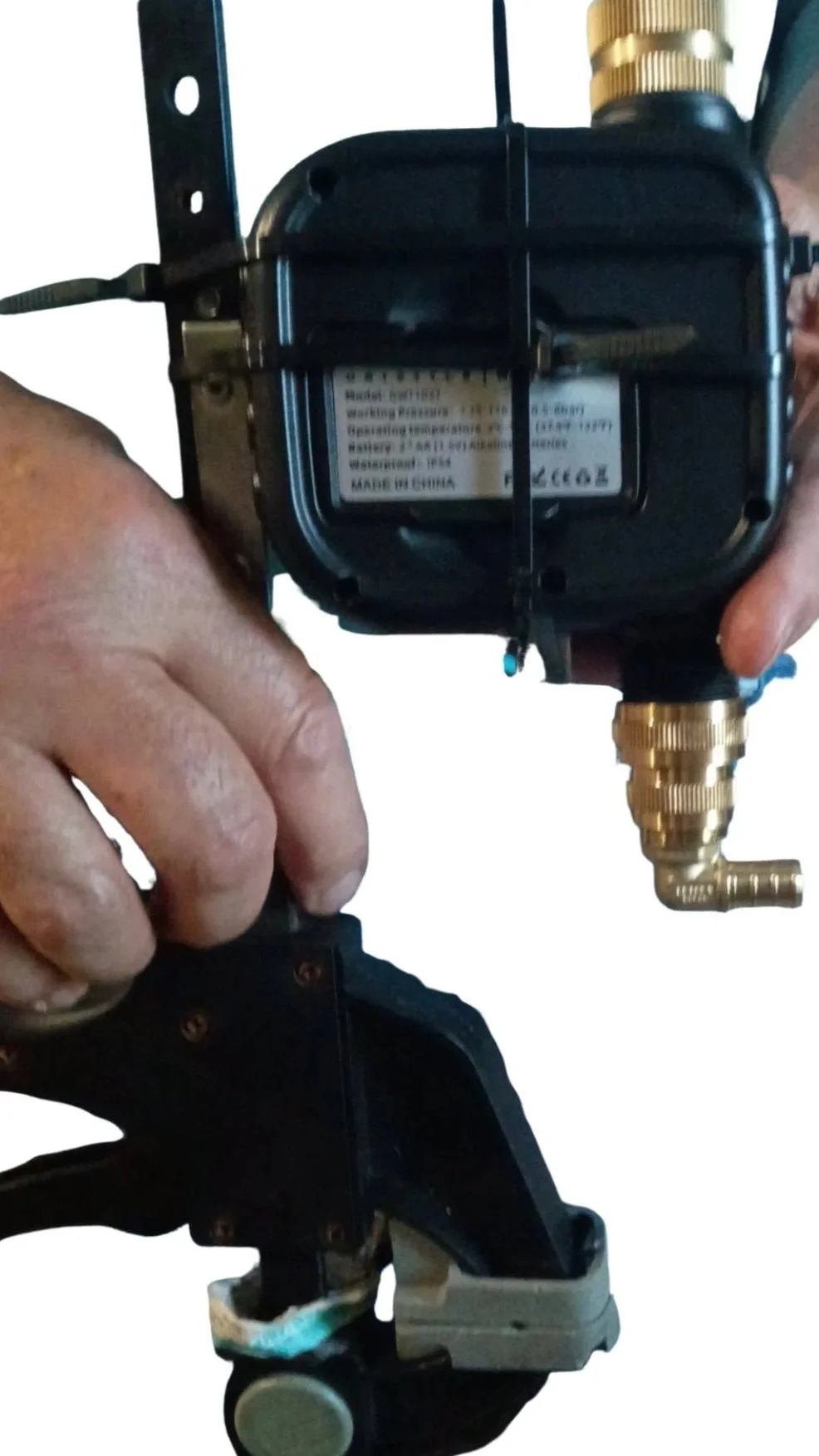 Fodder Watering System Timer Mount - Rear View