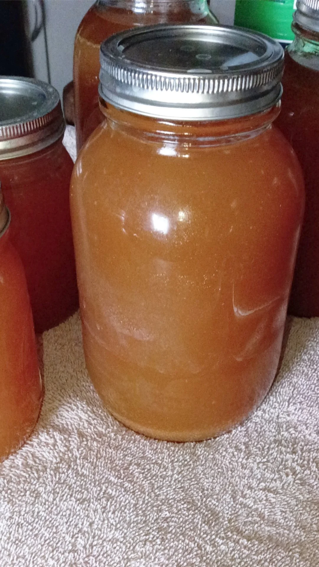 Finished Chicken Foot Bone Broth