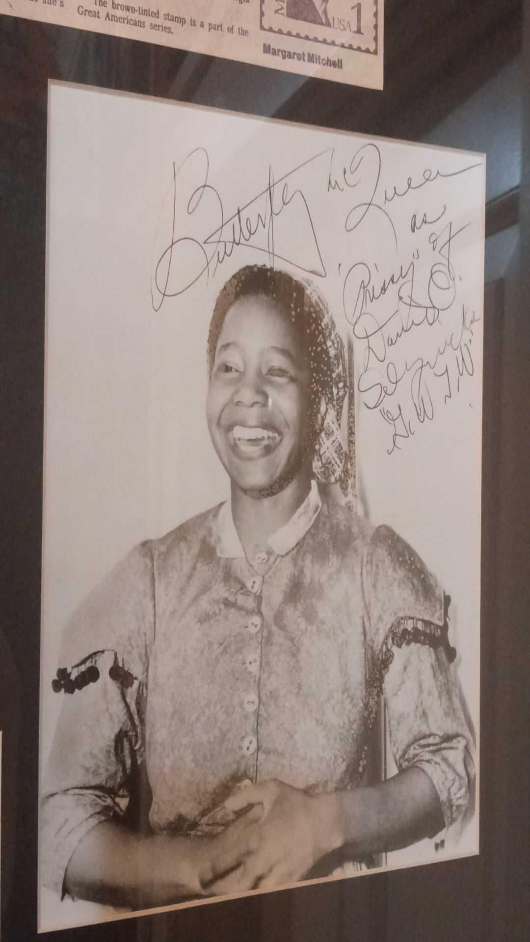 Butterfly McQueen Autograph