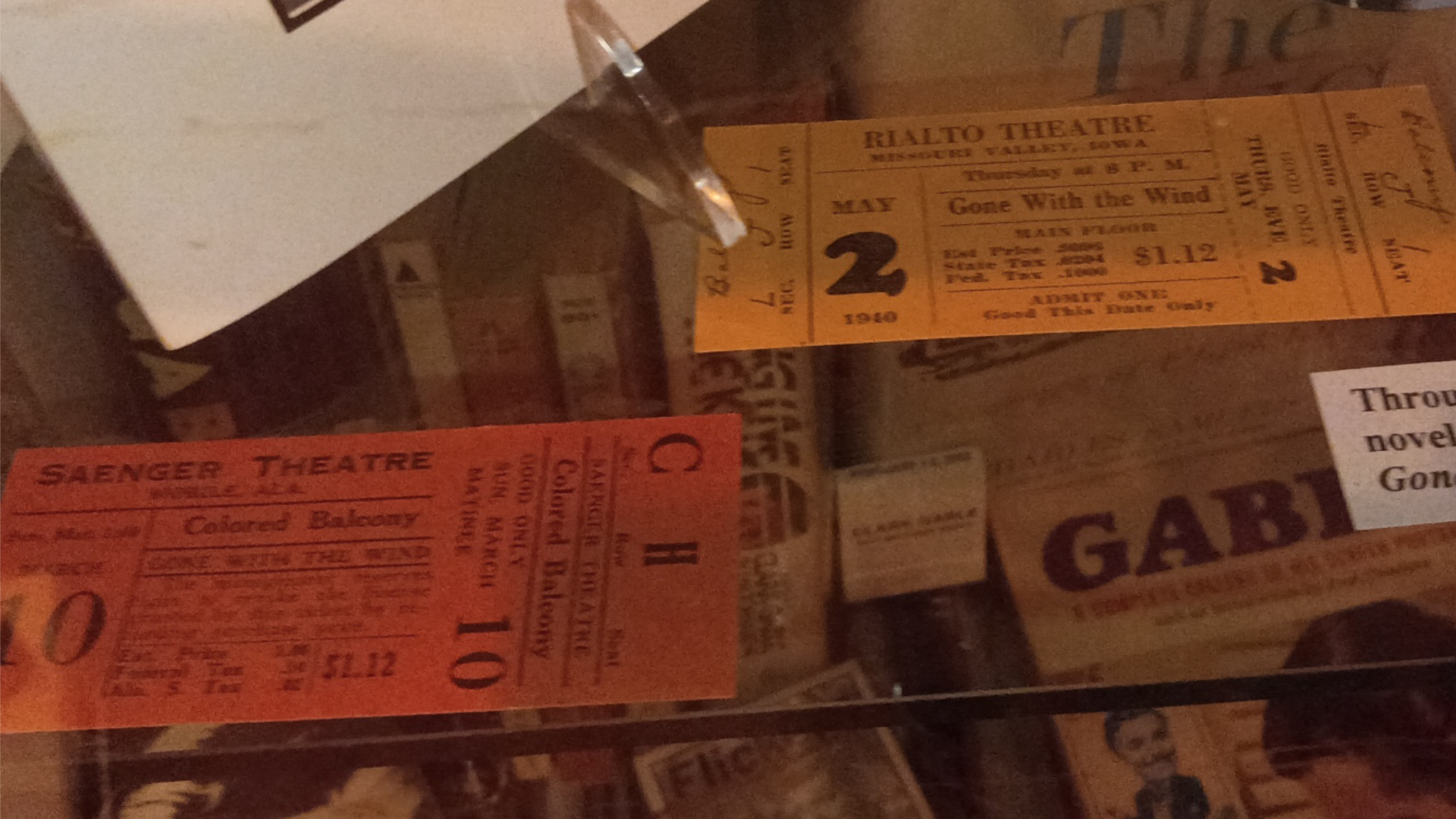 Original 1939–1940 Theater Tickets