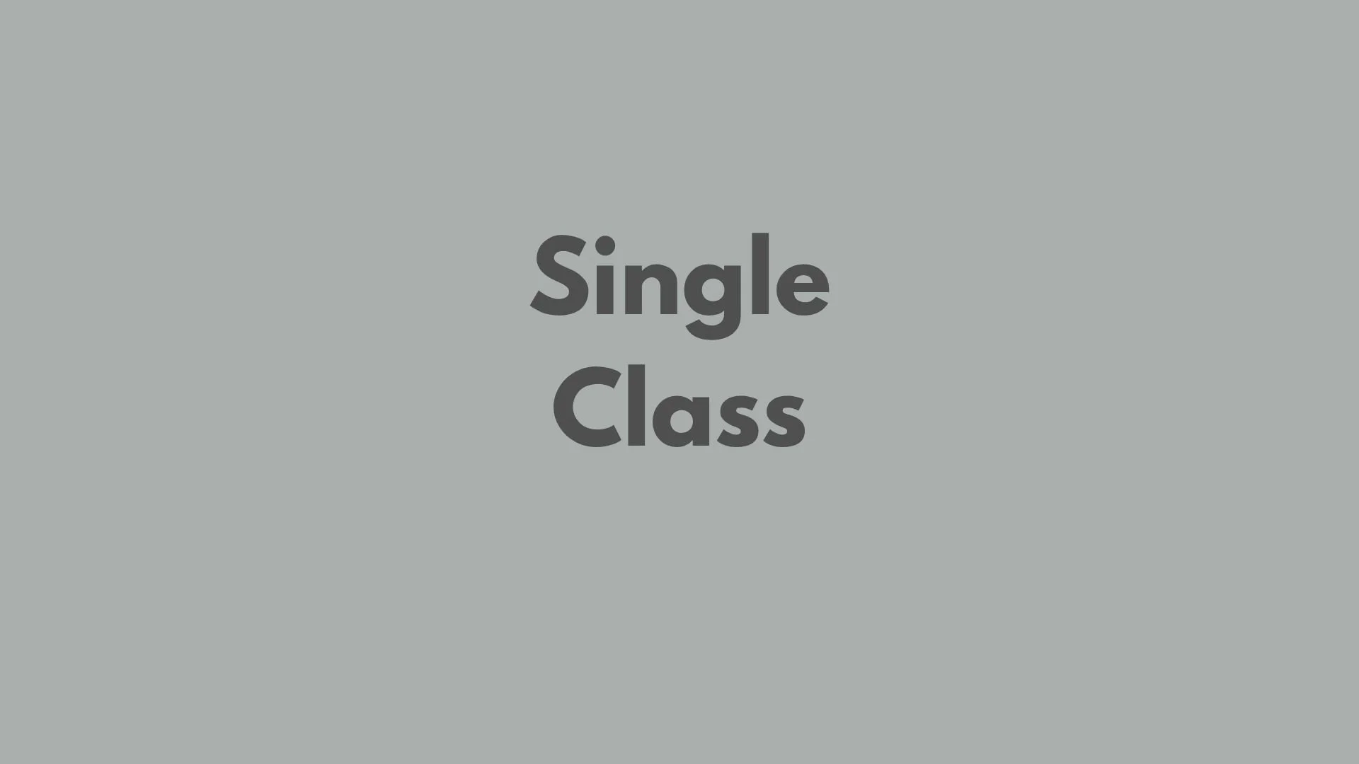 Single class - 90 mins