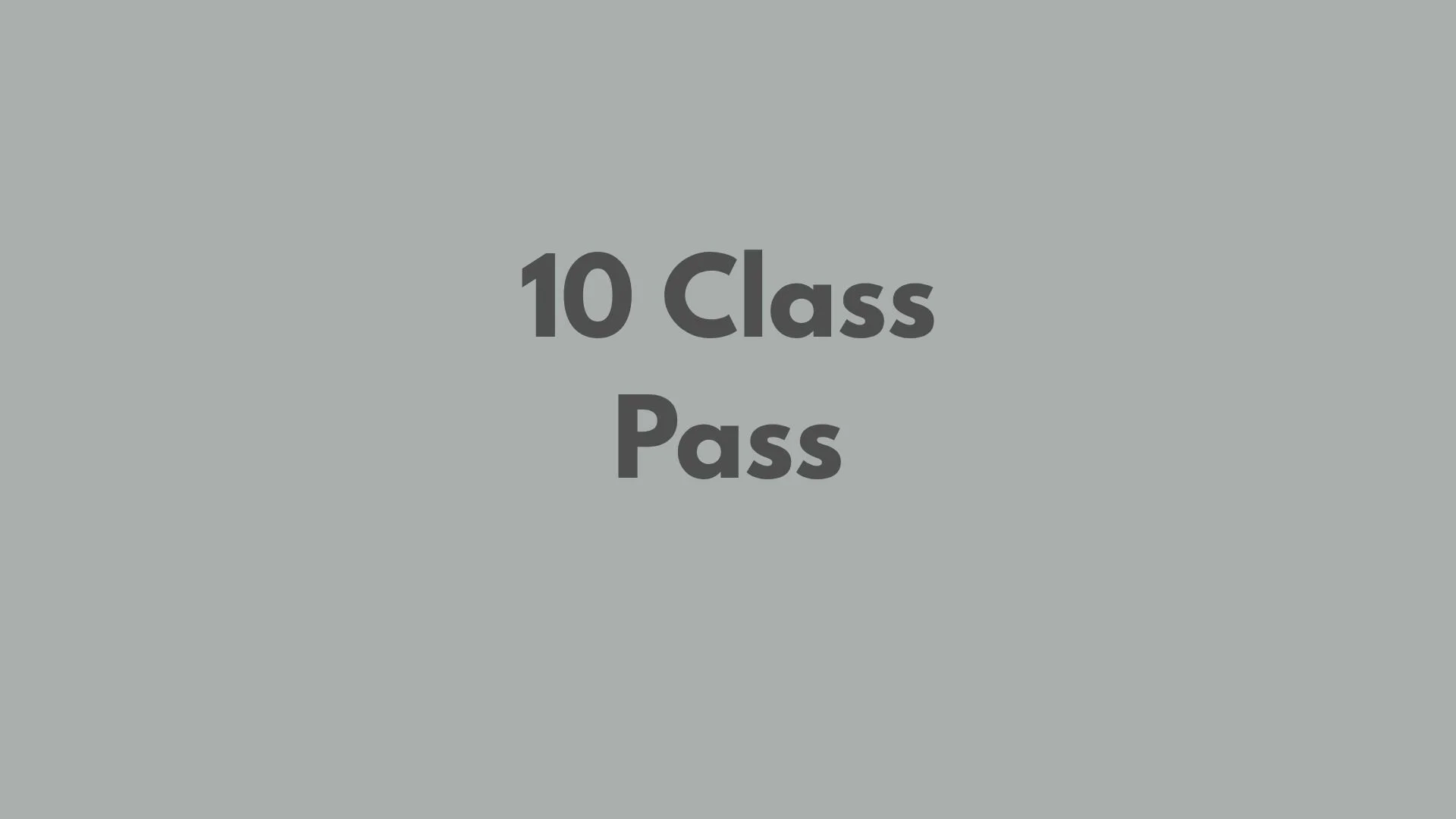 10-class pass