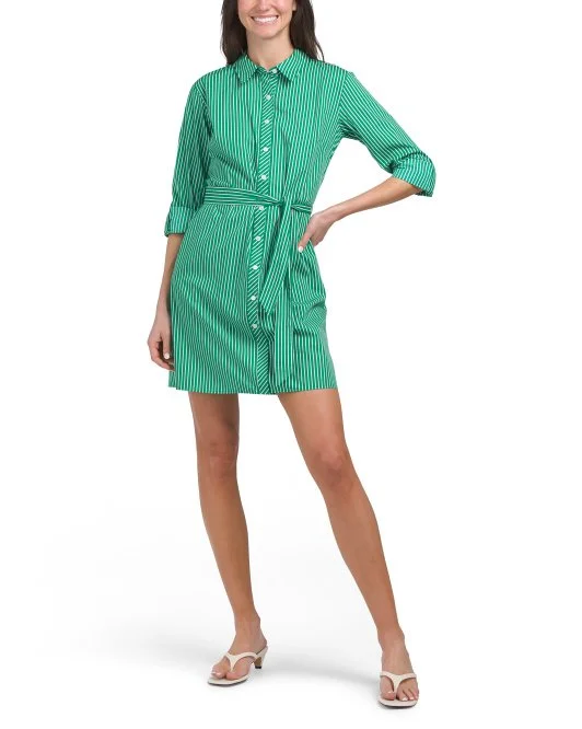 Long Sleeve STRIPE SHIRT Dress Pao Treasures Long Sleeve STRIPE SHIRT Dress Pao Treasures