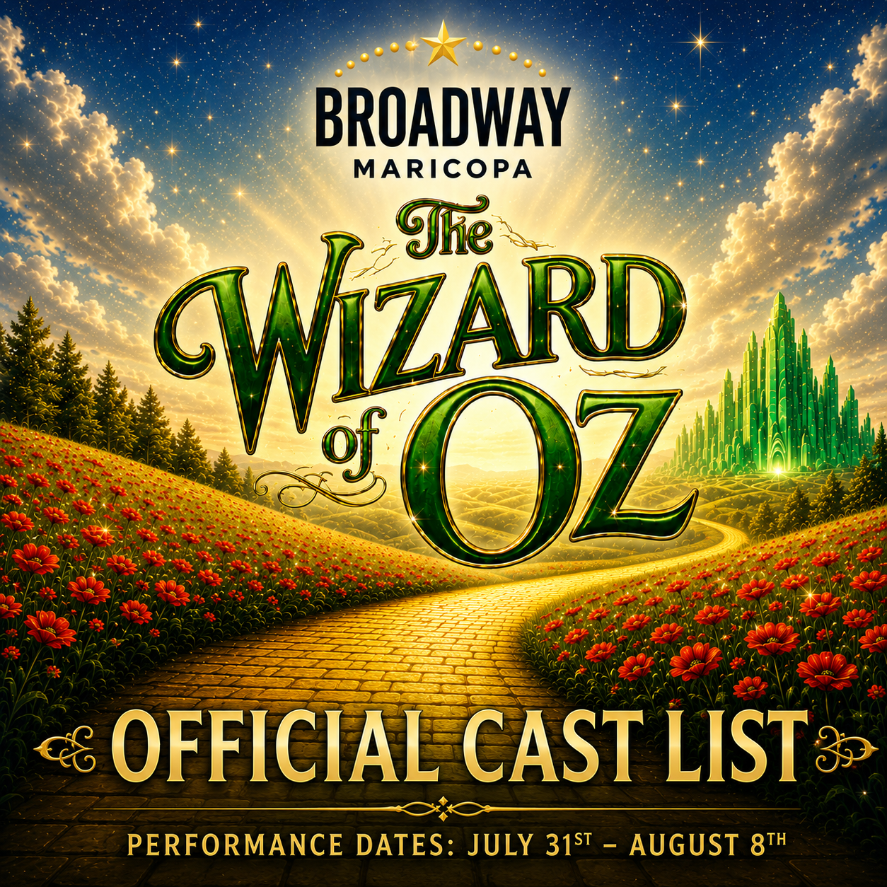 The Wizard of Oz: Official Cast List