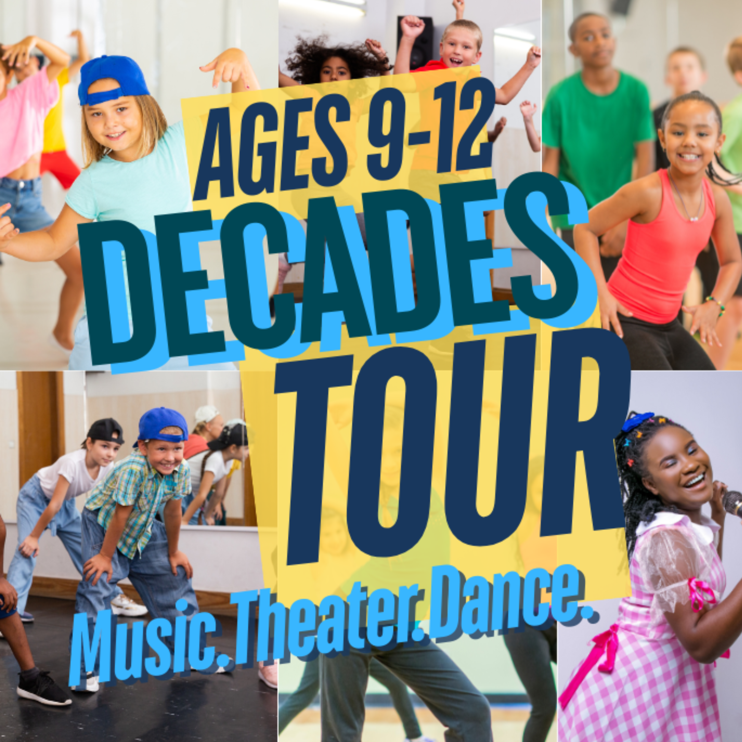 DECADES TOUR: HEARTS IN HARMONY (Ages 9-12) -- Pay with Card