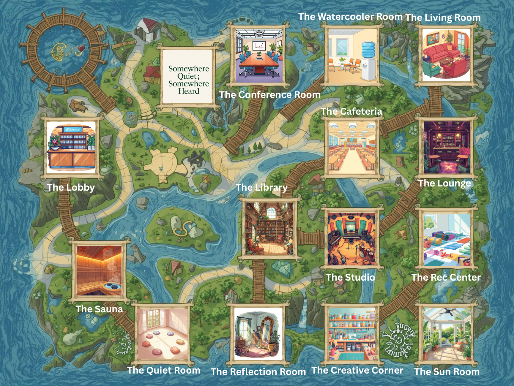 Hidden online community for women