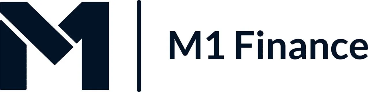 Logo of M1 Finance with a stylized letter M and the text M1 Finance