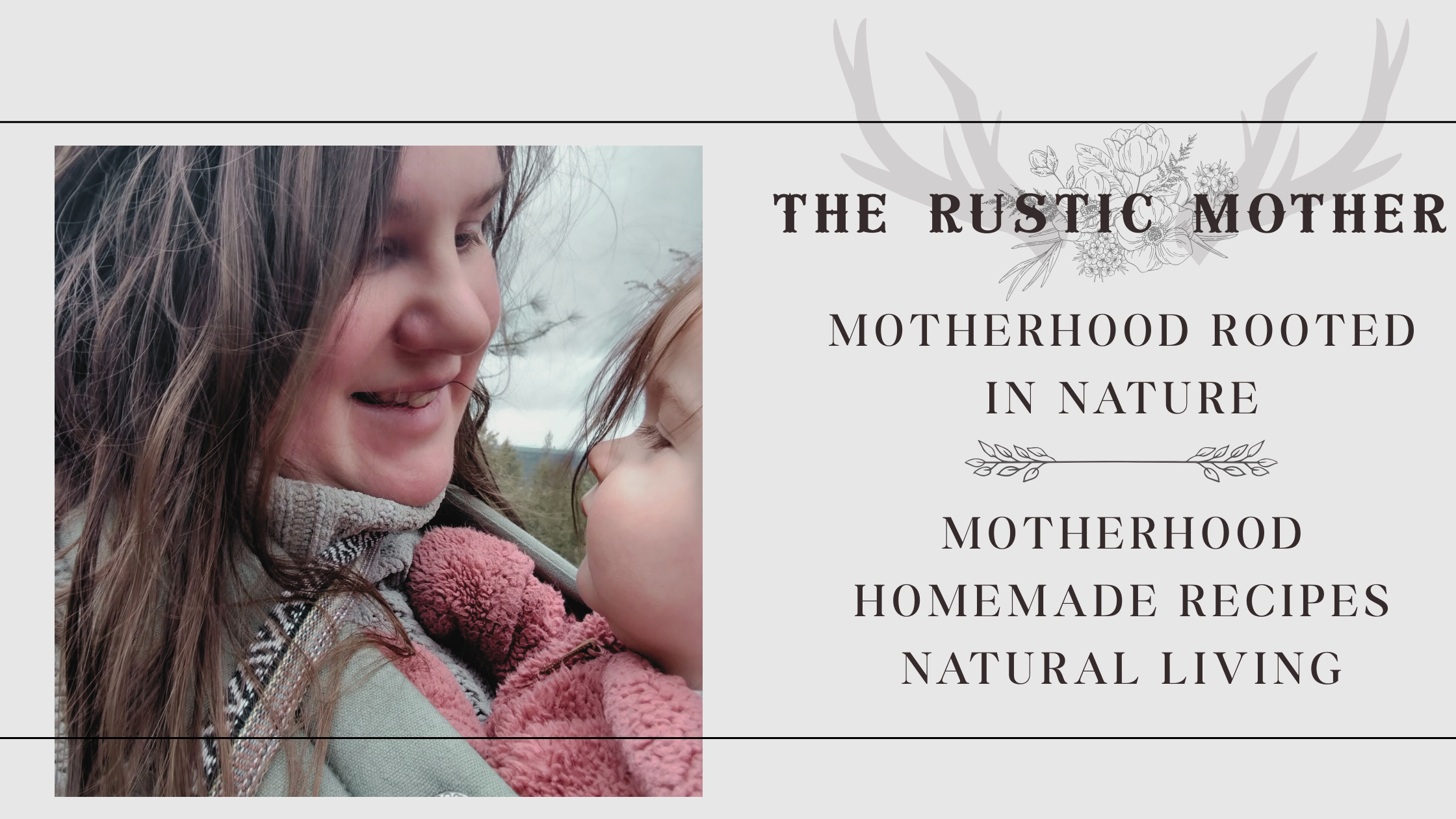 A woman smiling at a young girl outdoors with trees in the background. The woman has long brown hair and the girl has her eyes closed with brown hair.