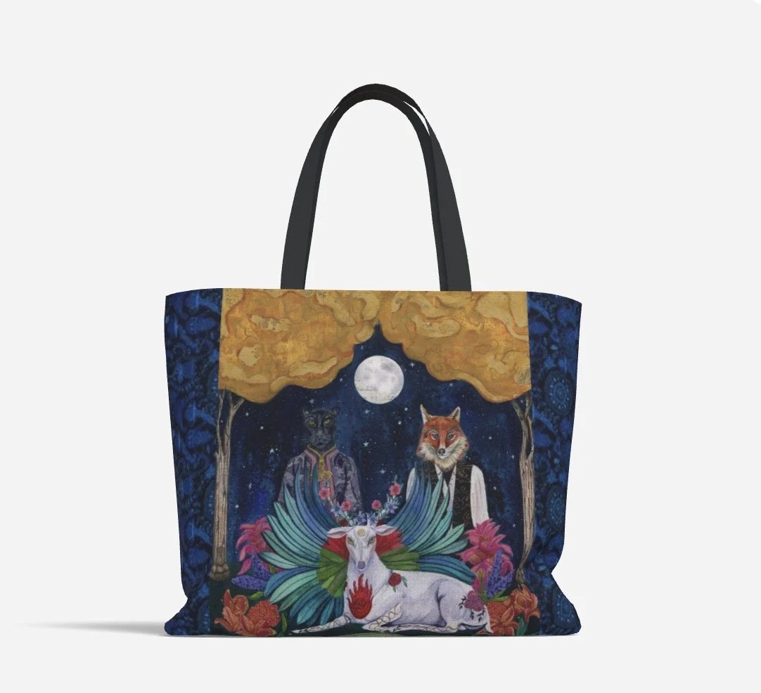 The Heart Thread Large Tote Bag
