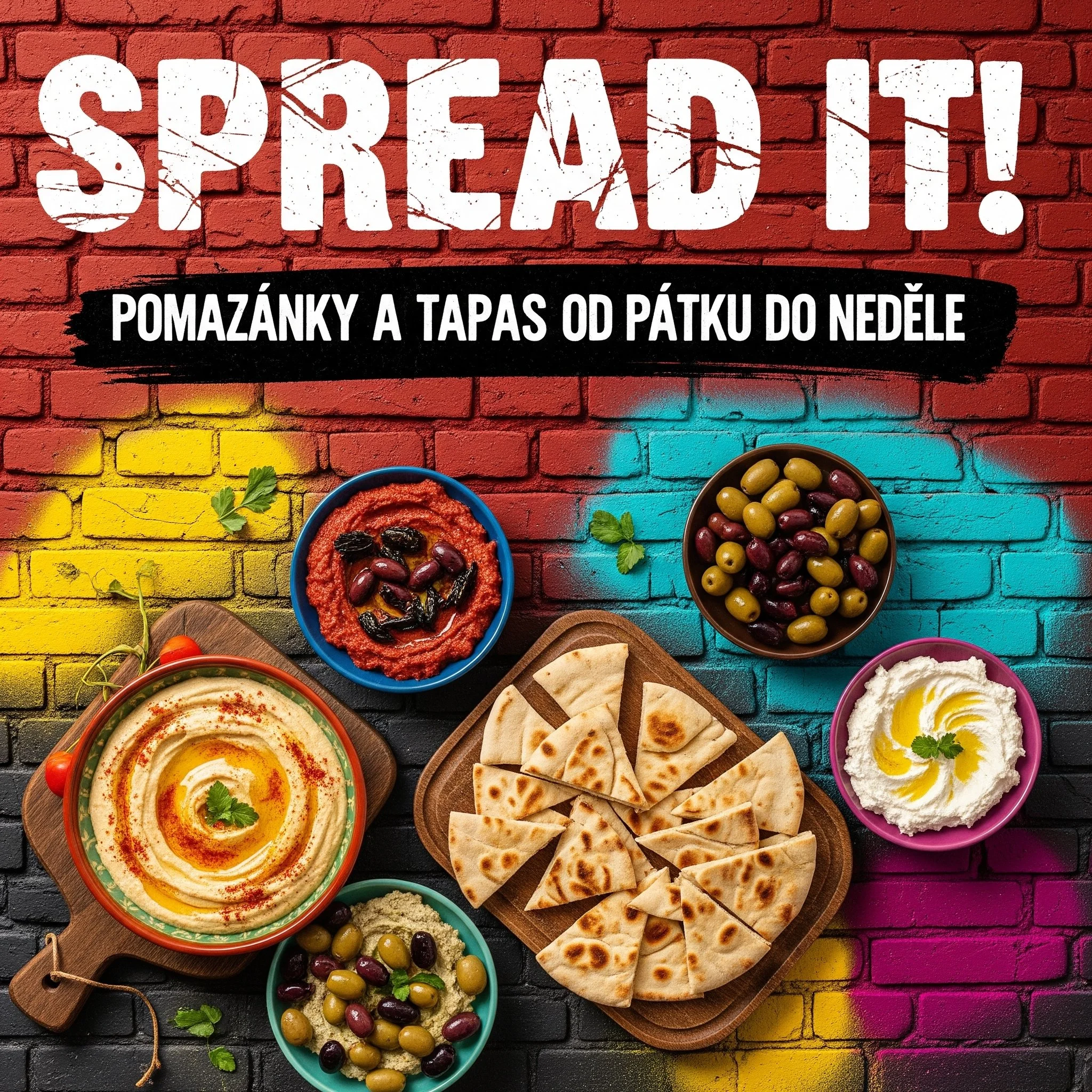 SPREAD IT! - pomazánky a Tapas celý víkend