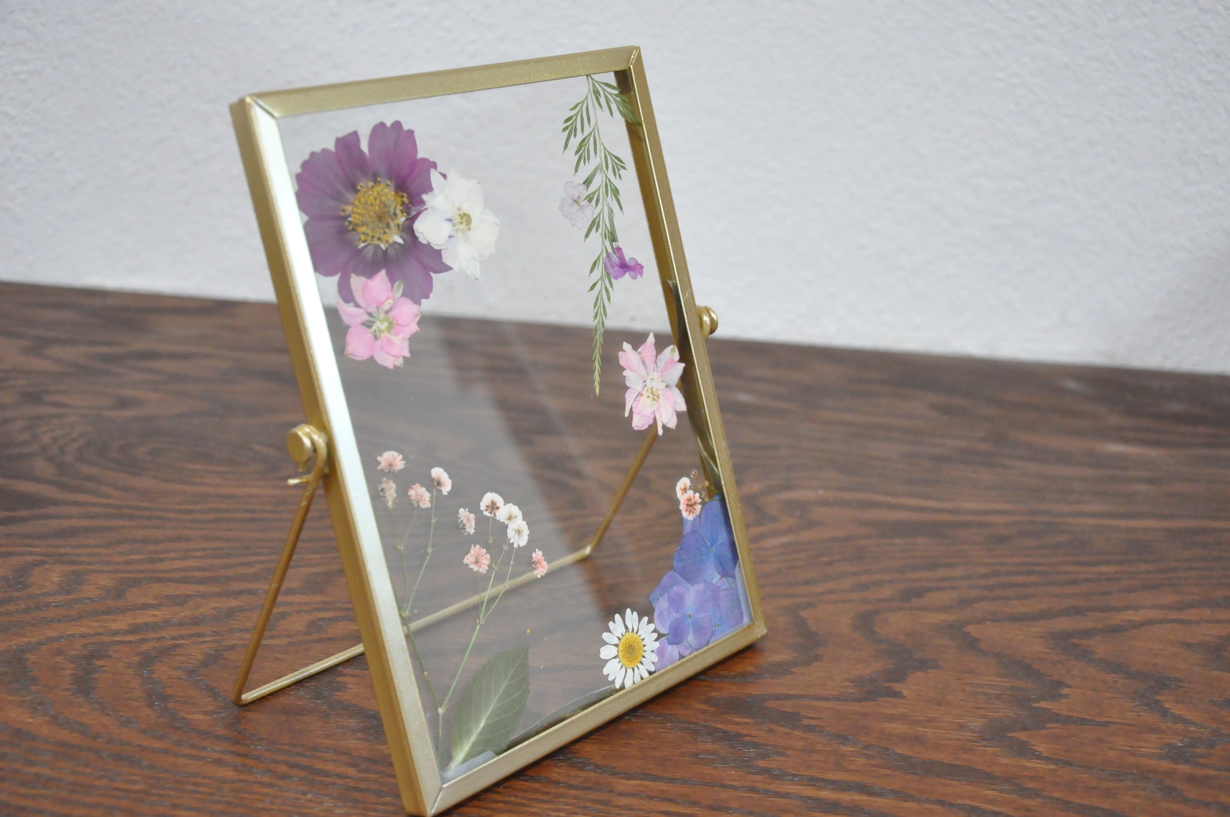 Gold Pressed Floral Frames