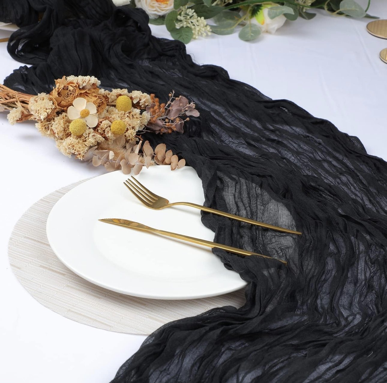 Cheesecloth Table Runners