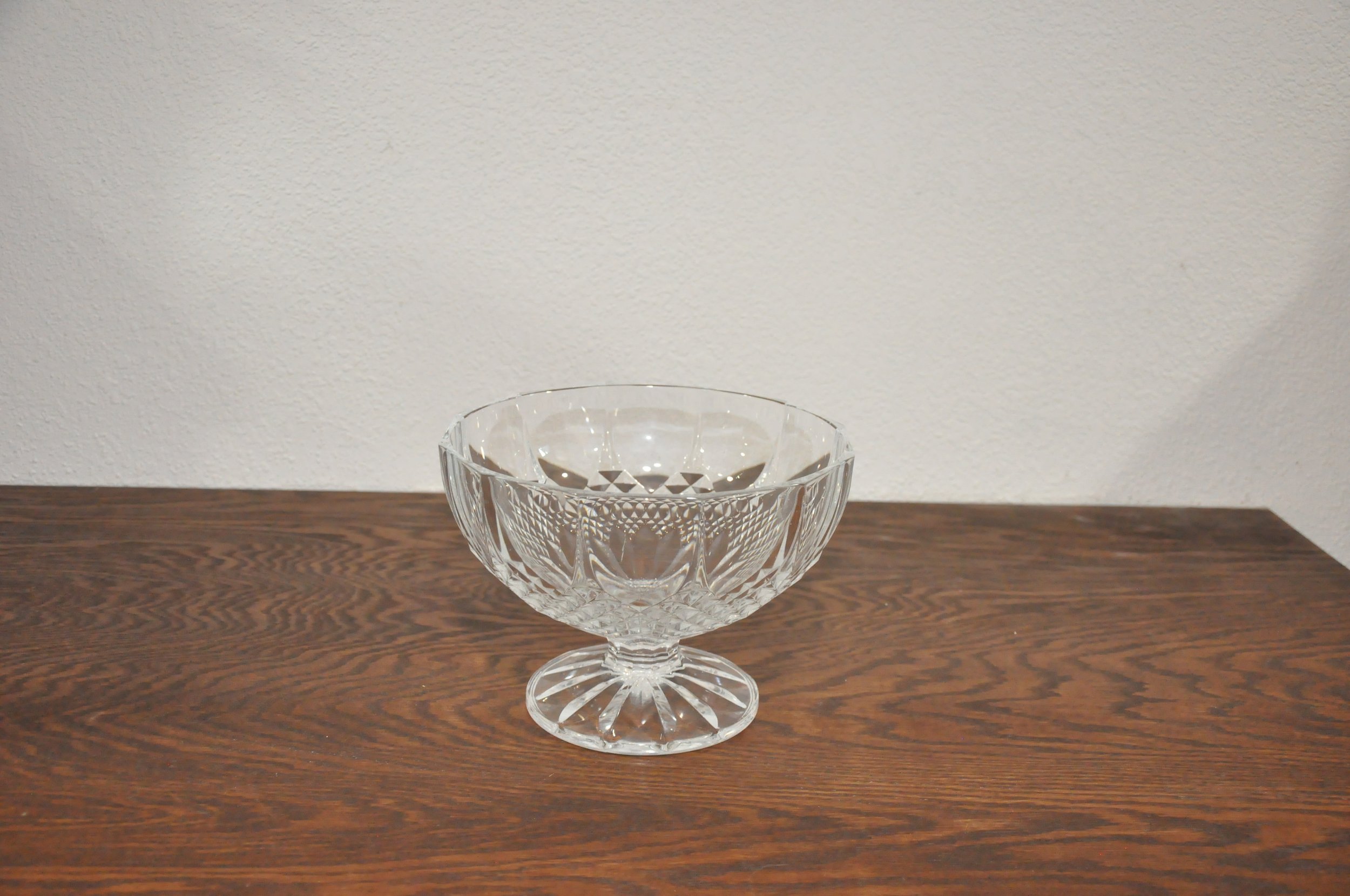 Cut Glass Pedestal Bowl
