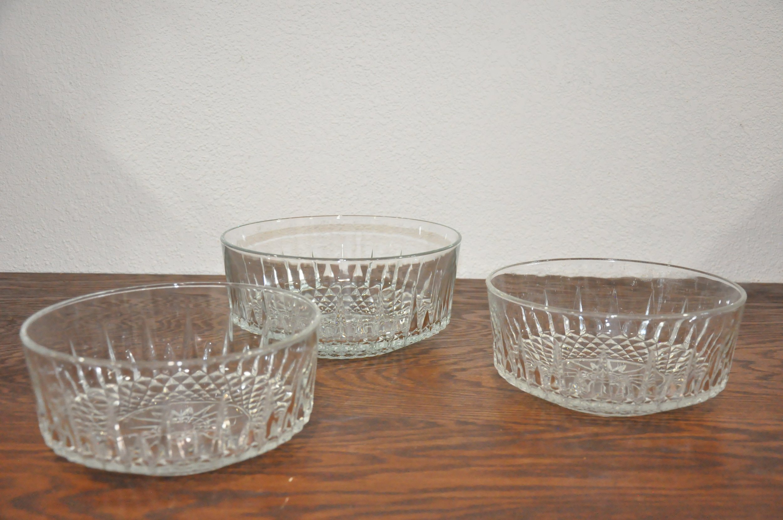 Vintage Cut Glass Bowls