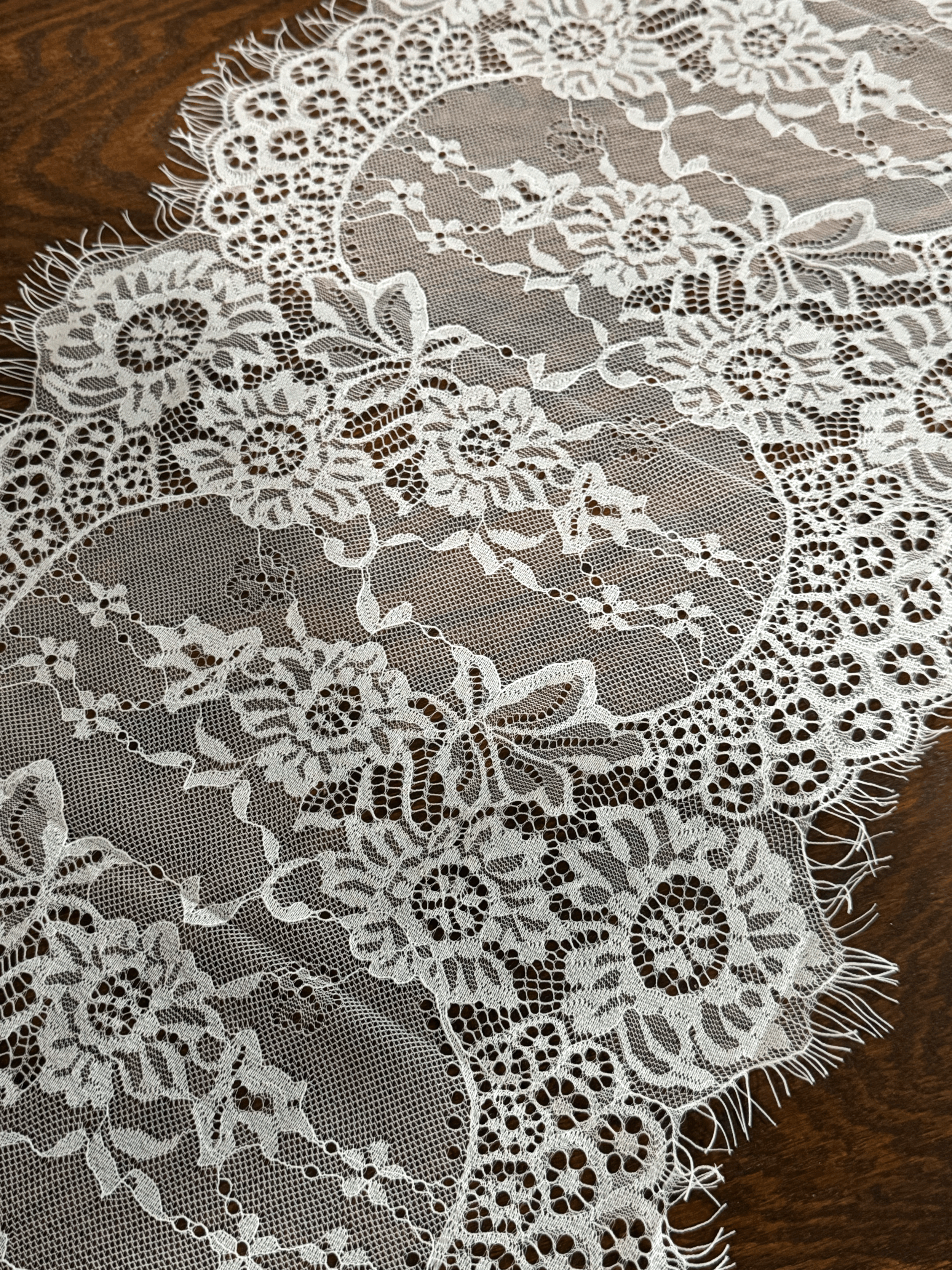 White Lace Table Runner