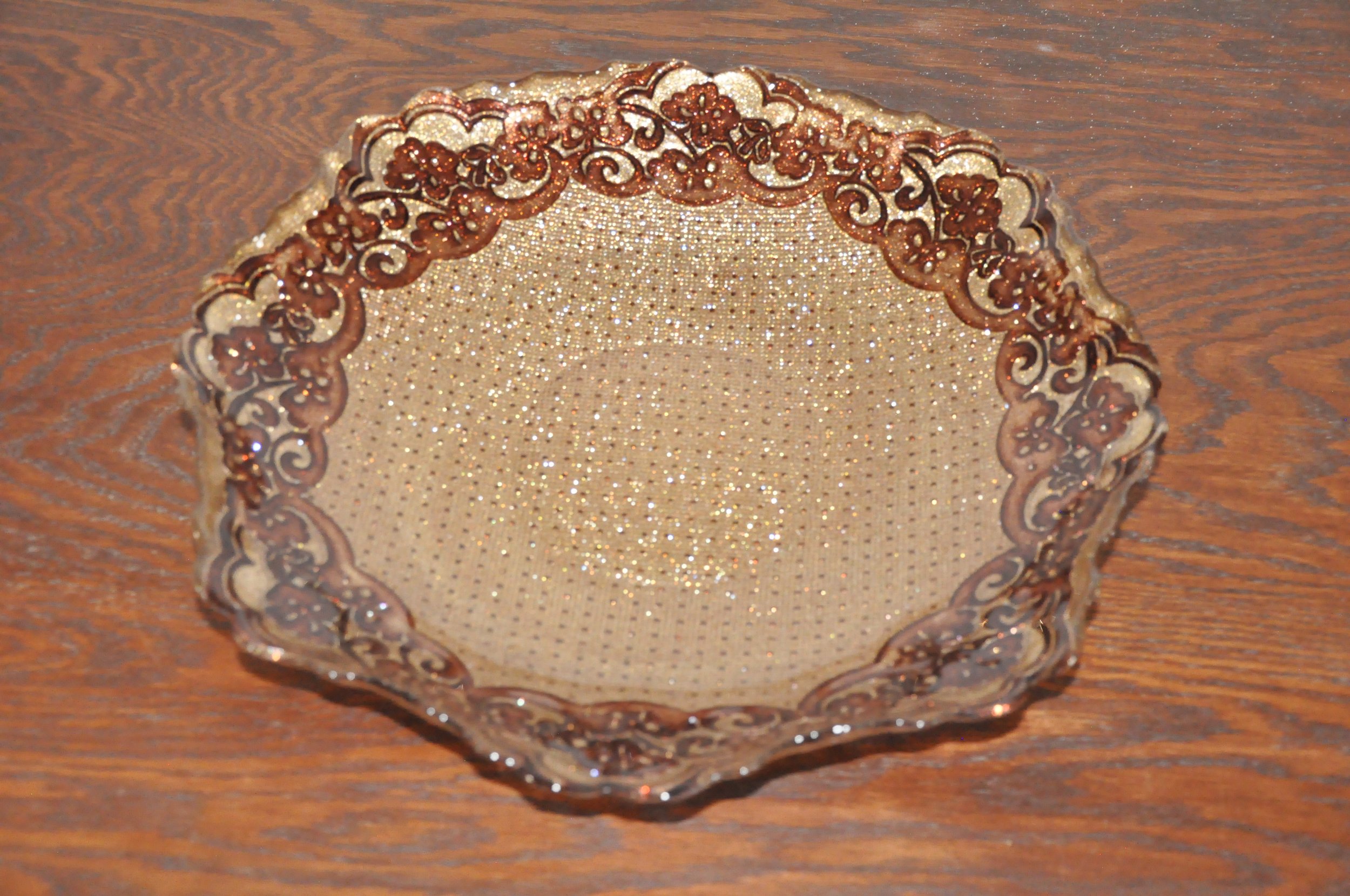 Ornate Gold Decorative Bowl