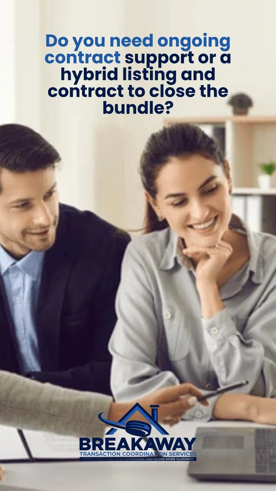 Professional transaction coordination services providing contract to close support, deadline tracking, and document coordination for real estate agents.