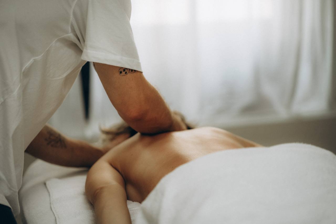 Strong deep tissue massage 