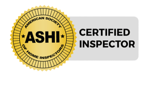 ASHI Certified Inspector badge from the American Society of Home Inspectors
