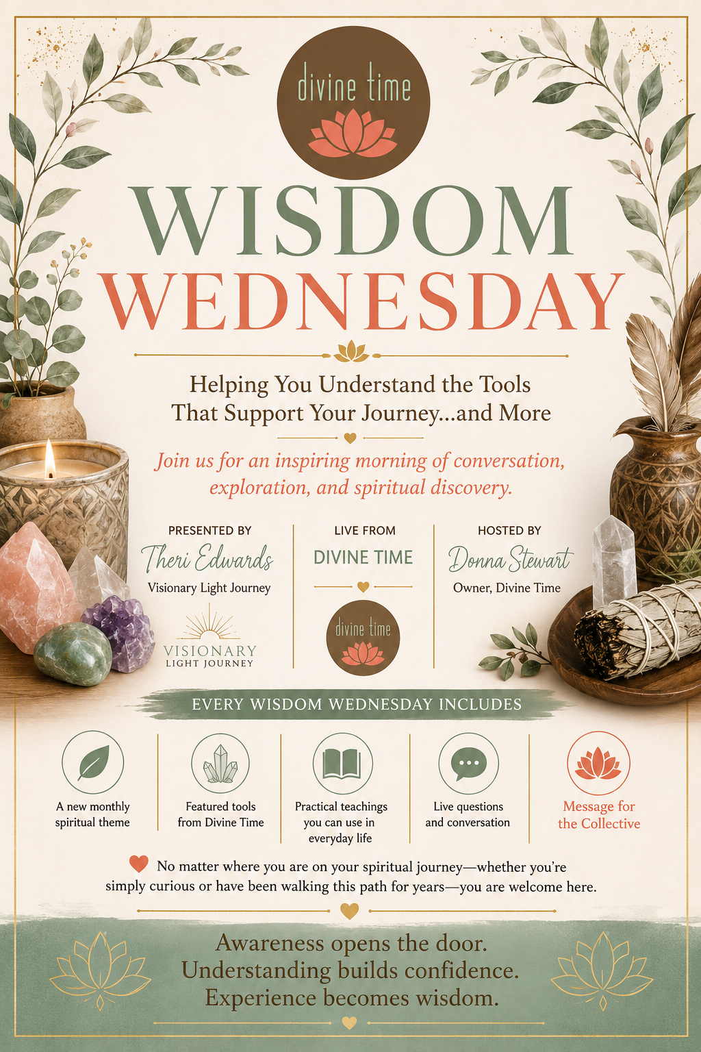 Wisdom Wednesday + Intuitive Readings at Divine Time