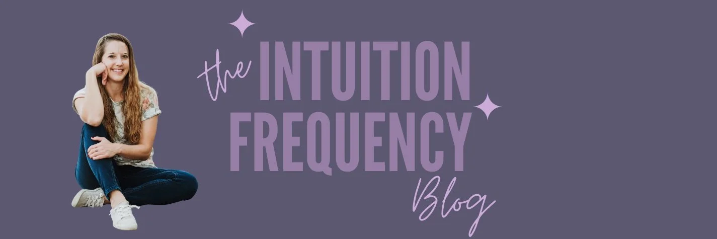 The Intuition Frequency Blog header image with Becca Morris, Spiritual & Intuition Coach.
