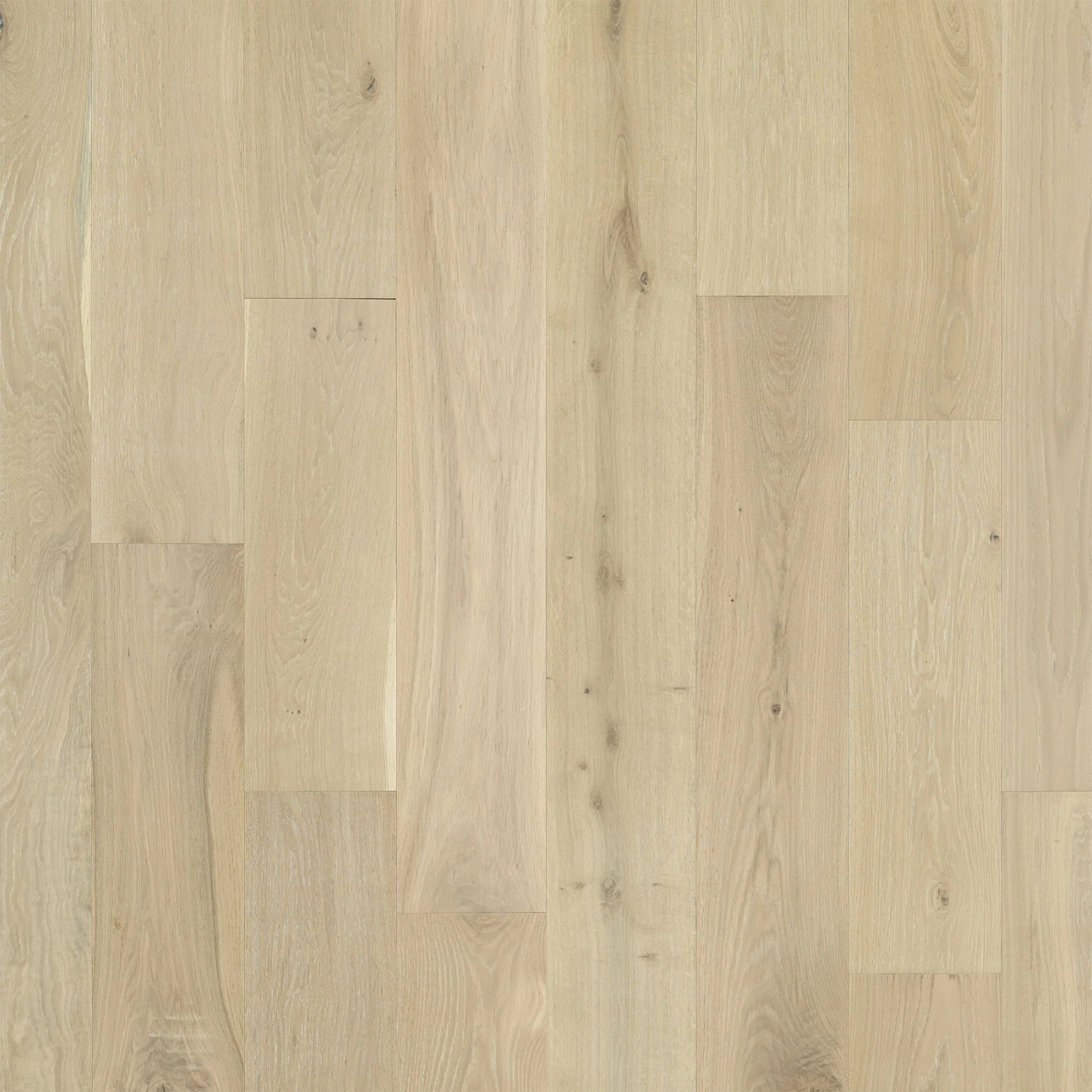 Superficie de piso de madera de color claro con vetas y nudos naturales